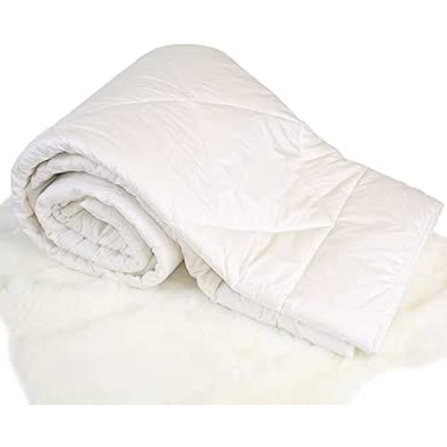 Amazon.com: Woolino Premium Australian Washable Wool Comforter, Mid-Weight Wool Fill 17.6oz Crib Wool Duvet Quilt Kids Blanket, Crib/Toddler Bed Size 37"x51" : Everything Else