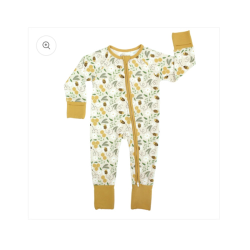Happy Honey Bees Bamboo Convertible Baby Pajamas – Emerson and Friends