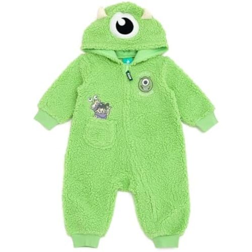 Disney Winnie the Pooh Mickey Mouse Lilo & Stitch Jack Skellington Monsters Inc Baby Zip Up Coverall Newborn to Infant Sizes