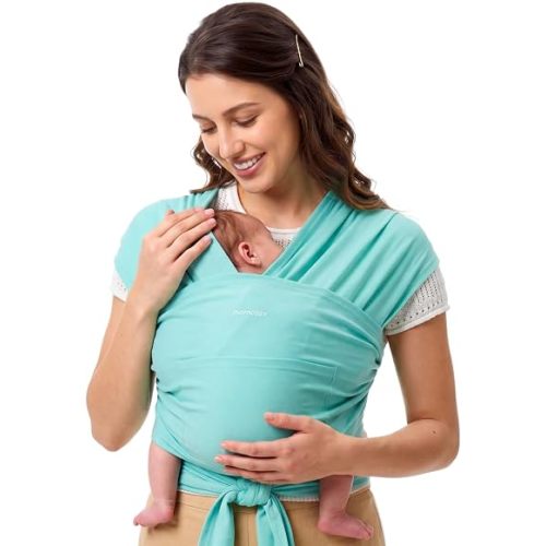 Momcozy Baby Wrap Carrier, Easy-On 2-Piece Design, Newborn to 33 lb