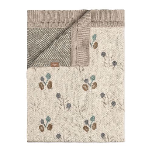 Avery Knit Floral Swaddle Blanket | Crane Baby
