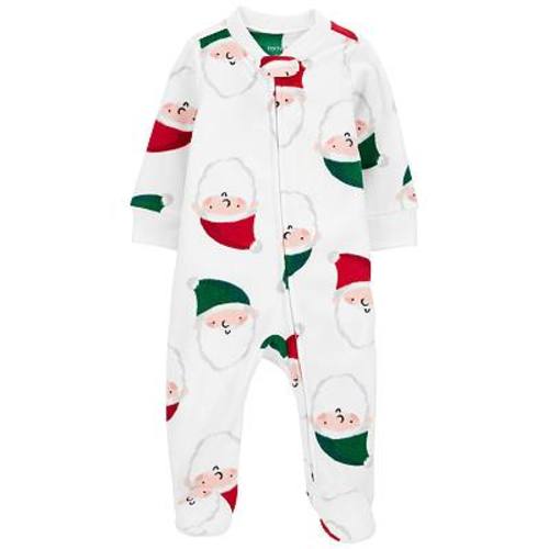 Baby Carter's Santa Zip-Up Fleece Sleep & Play