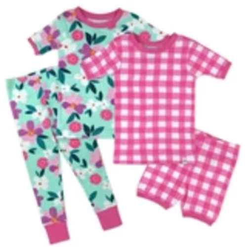 4-Piece Short Sleeve, Short and Long Leg PJ Set | Honest Baby Clothing