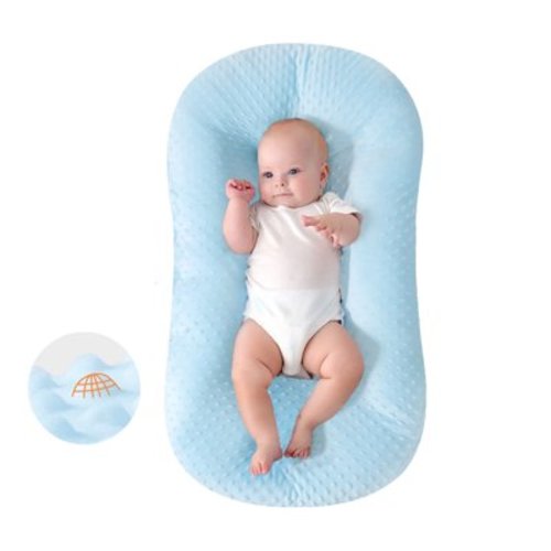 Lounger Pillow For Baby,3d Beanie Velvet Chaise Longue Pillow,Soft Cotton Breathable Kids Sleeper,Lounger Pillow Soft Breathable