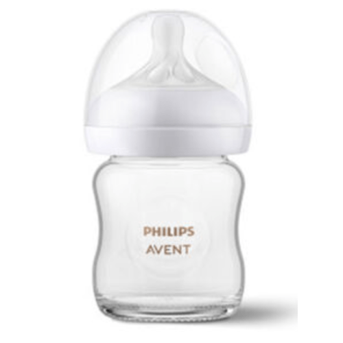 Philips Avent Glass Natural Baby Bottle With Natural Response Nipple, 4oz, 1pk, SCY910/01 | Babies R Us Canada