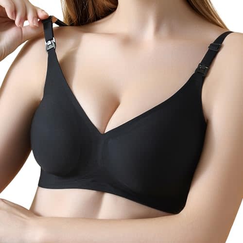 haakaa Nursing Bras for Breastfeeding, Ultra Comfort Jelly Strip“ Supportive Maternity Bras Wireless Pregnancy Bras