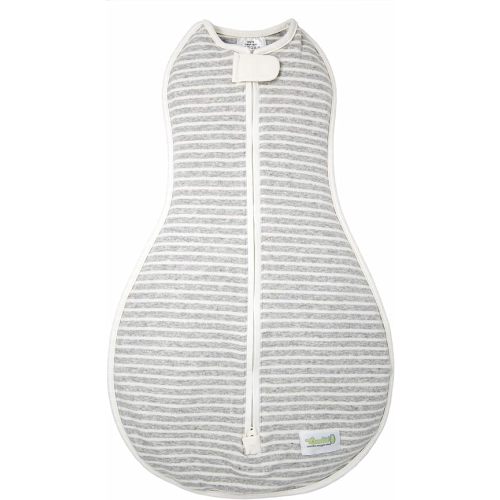 Woombie Original Baby Swaddling Blanket - Soothing, Cotton Baby Swaddle - Wearable Baby Blanket, Twilight Stripes, 5-13 lbs