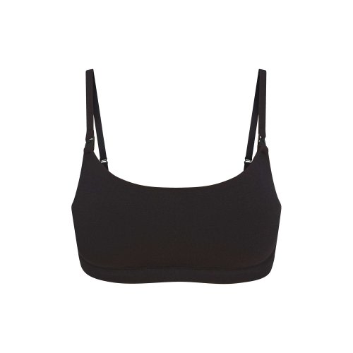 COTTON JERSEY MATERNITY NURSING SCOOP BRALETTE | LIGHT HEATHER GREY | SKIMS