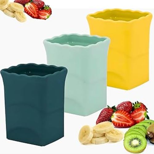 DASZERX® 3PCS Cup Fruit Slicer Set - Quick & Easy Strawberry, Banana, Egg, Mushroom & Salad Cutter - Portable Kitchen Gadget for Perfect Slices - Speedy & Efficient Slicing for Every Meal