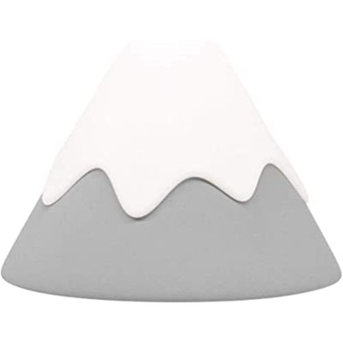 Baby Night Light Snow Mountain Tap Squeeze Touch Control with Timer, Dimmable, Soft Eye Caring, Rechargeable, Portable, Nursery Night Lamp for Breastfeeding, BPA Free Silicone, kids safe, Gift (Grey)