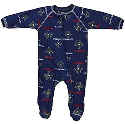 Outerstuff NHL Infants Baby Boys Full Zip Raglan Logo Print Coverall,Florida Panthers