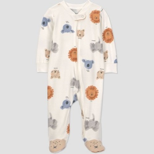 Carter's Just One You® Baby Boys' Animals Sleep N' Play - Ivory 3M
