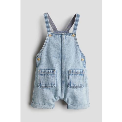Denim Overall Shorts