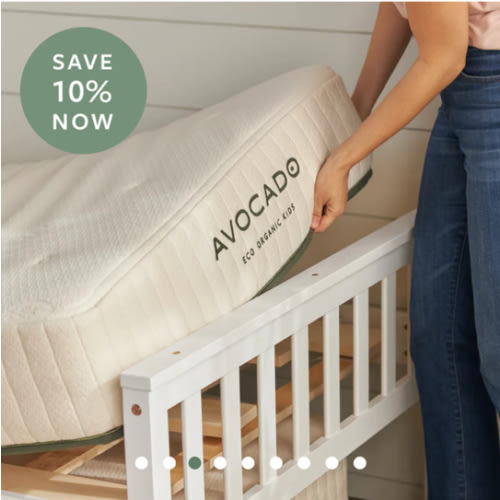 Affordable Organic Kids Mattress in Twin, GOTS Certified Organic | Avocado Green Mattress