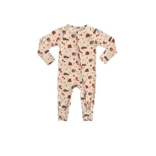 Pumpkin Patch Zipper Romper