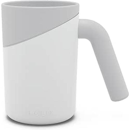 Lalo Bath Rinse Cup - Handle for Easy Grip, Tear-Free Baby Bathing, Flexible Lip, Soft Edge, Lightweight Bath Cup For Rinsing Hair and Body - Coconut