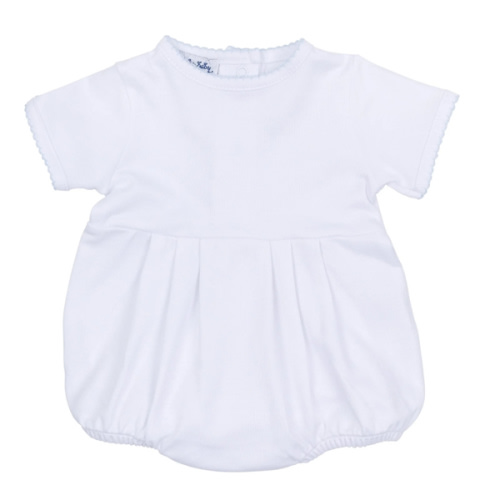 Essentials Solid Bubble - White Blue – Magnolia Baby