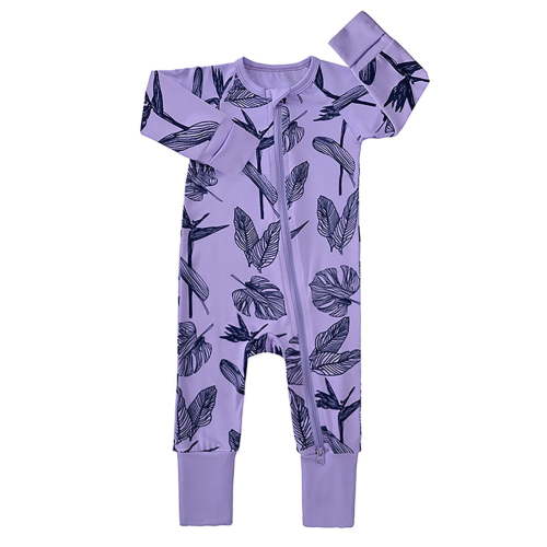 WIBACKER Viscose from Bamboo Footless Pajamas for Newborn Baby Girls Zipper Pjs Sleep 'N Play Footed Romper 0-24M