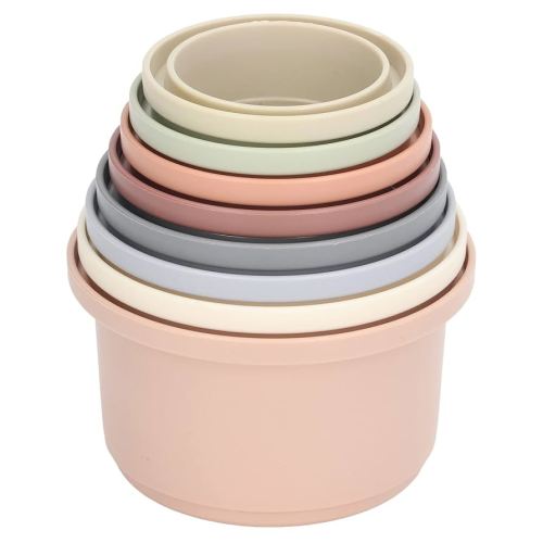 Amazon.co.jp: 8pcs Colorful Stacking Cups for Baby Shower Gift Fun Educational Toys Modern Design Bath Toys : Baby