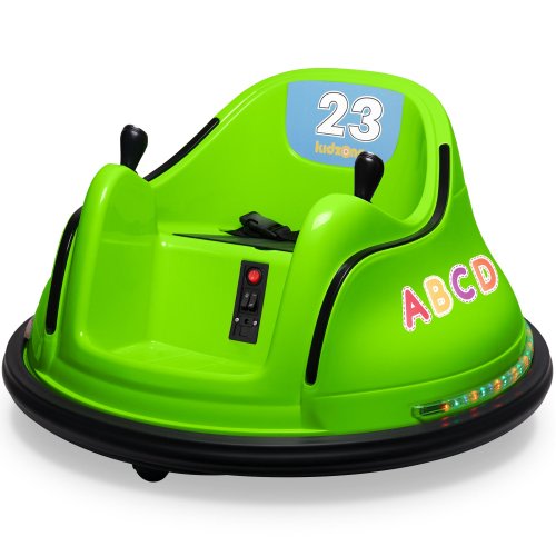 Kidzone DIY Number Kids Toy Electric Ride On Bumper Car Vehicle Remote Control 360 Spin ASTM-certified 1.5-6 Years