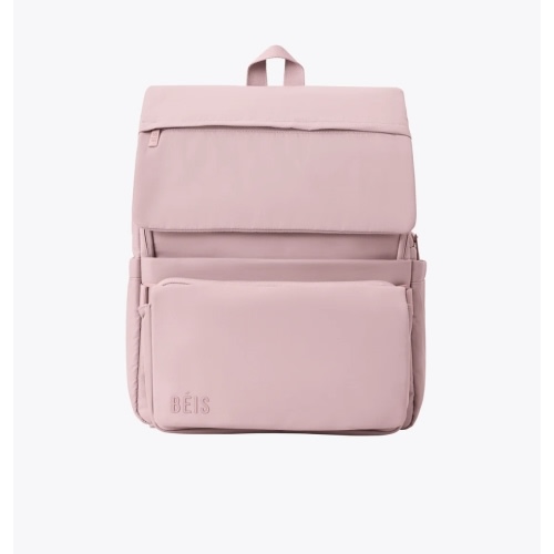 BÉIS 'The Ultimate Diaper Backpack' in Atlas Pink - Best Pink Backpack Diaper Bag