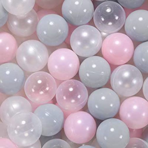GOGOSO Ball Pit Balls for Toddles, Kids Plastic Balls for BallPit, Pool, Baby Party Accessories, Birthday Decoration 50 100 200 500 1000