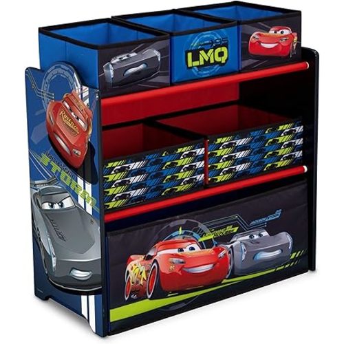 Delta Children Multi-Bin Toy Organizer, Disney/Pixar Cars