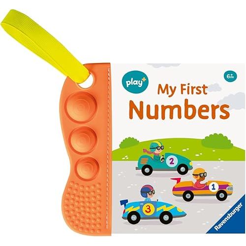 Ravensburger Play+ Flip & Pop - First Numbers | Baby Sensory Book | Encourages Counting & Motor Skill Development