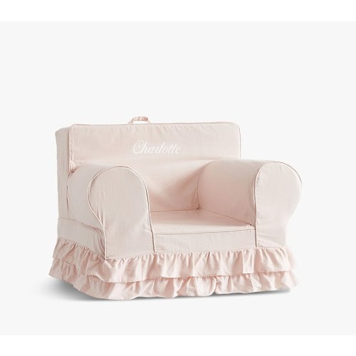 Kids Anywhere Chair®, Dusty Blush Ruffle | Pottery Barn Kids
