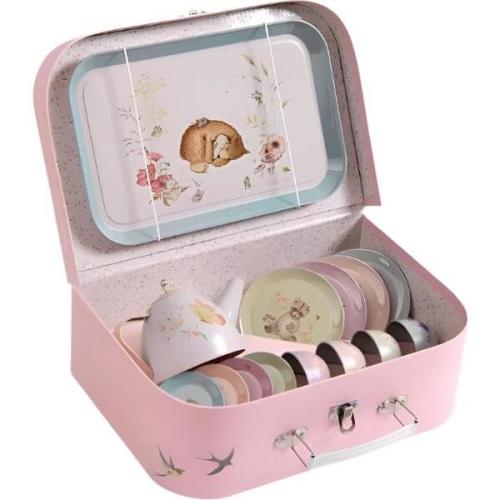 Suitcase - Tea Party Metal Set The Rosalies - Moulin Roty | Maisonette