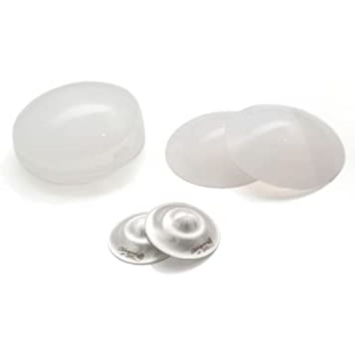 The Original Silver Nursing Cups with Silicone Pads - Nipple Shields for Nursing Newborn - Newborn Essentials Must Haves-Nipple Covers Breastfeeding-925 Silver