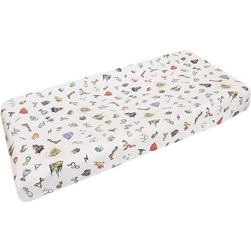 Copper Pearl Premium Knit Changing Pad Cover : Soft, Stylish, and Universal Fit for All Standard Diaper Changing Pads, Trendy Design Changing Pad Covers, Wizarding World™