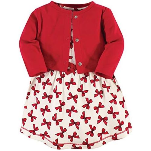 Touched by Nature Baby Girl Organic Cotton Dress and Cardigan