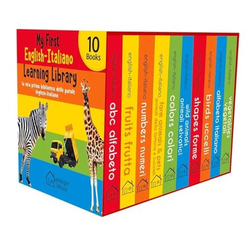 My First English-Italiano Learning Library- Italian Board Books