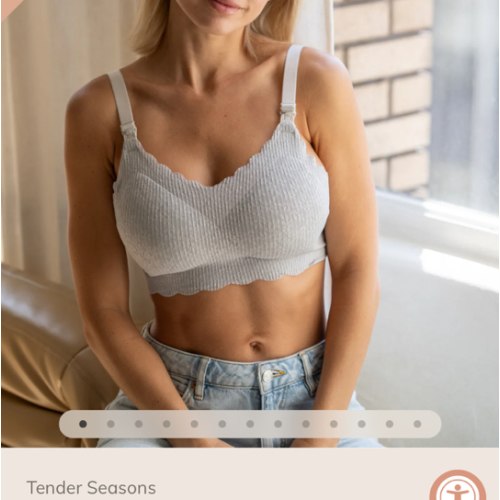 Silver Moon Lace Nursing Bra