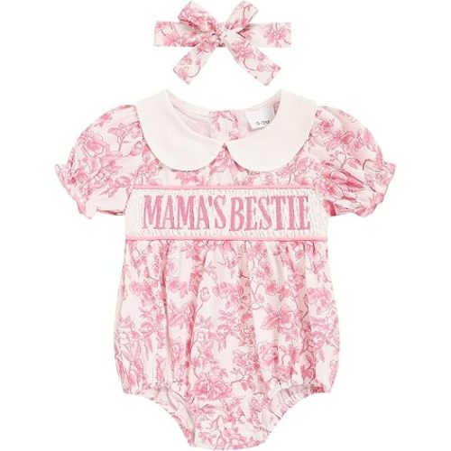 GRNSHTS Baby Girl Romper Newborn Clothes Bodysuit Jumpsuit Baby Girl Clothes Outfit 0-18M