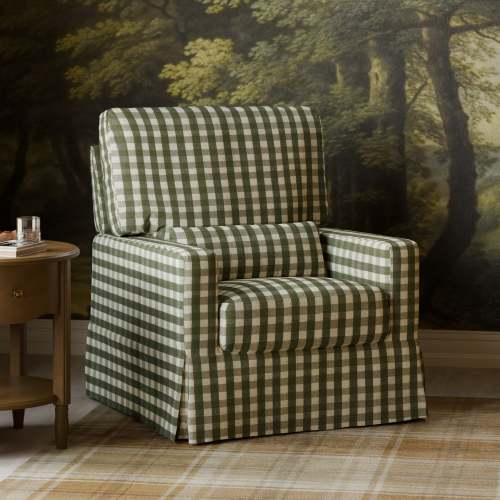 Namesake Crawford Pillowback Comfort Swivel Glider