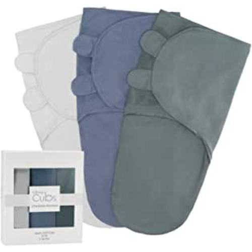 Amazon.com: Comfy Cubs Swaddle Blanket Baby Girl Boy Easy Adjustable 3 Pack Infant Sleep Sack Wrap Newborn Babies (Small 0-3 Months, Stone, Nomadic Blue, Azul) : Baby