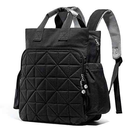 SoHo Kenneth Diaper Backpack 6Pc Set Tote Bag, Black