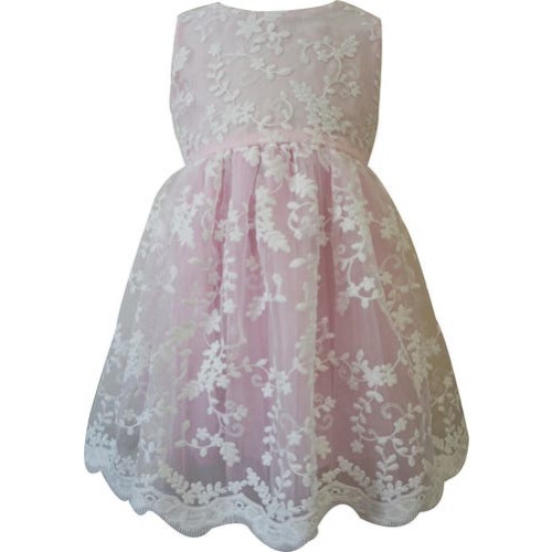 Embroidered Lace Party Dress