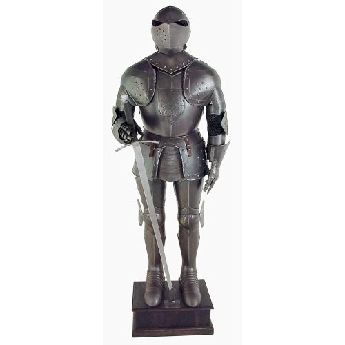 THOR INSTRUMENTS Black Knight Suit of Armor Full Size Aged Antiqued Finish Armor