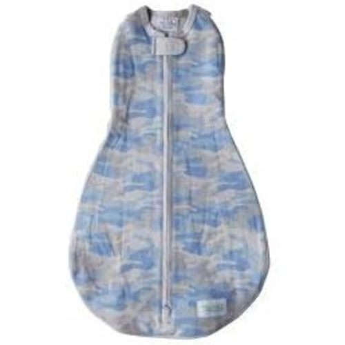 Woombie Grow with Me Baby Swaddle, Convertible Swaddle Fits 0-9 Months, Expands to Wearable Blanket for up to 18 Months, Camo