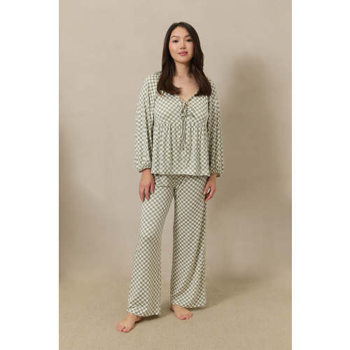 Fern Chequer Women’s Sleep Set