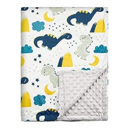 Soarwg Kids Baby Blanket Unisex Newborn, Super Soft Comfy Dinosaur Blanket, for Toddler Baby Nursery Bed Blankets Stroller Crib Shower Gifts, 30 x 40 Inch