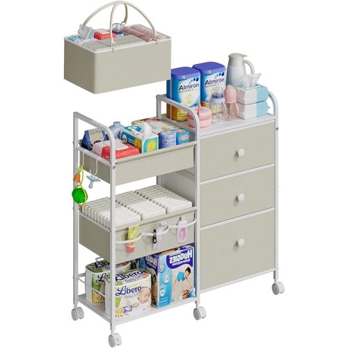 2In1 Baby Diaper Caddy Organizer