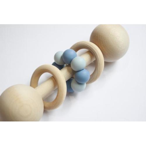 Baby Boy Gift Set, Wood Rattle, Pacifier Clip, Montessori Wooden Baby Toys, Sensory Toys, Baptism Gift, New Baby, Baby Shower
,
2-pc Set