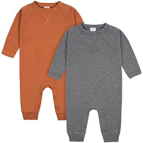 Gerber Baby Boys' 2-Pack Long Leg Romper