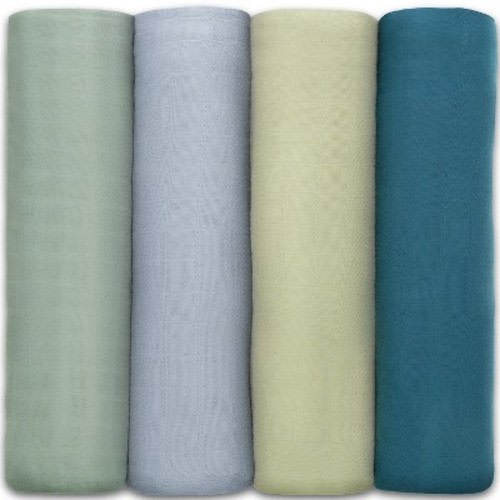 Muslin Swaddle Blankets Neutral Receiving Blanket for Boys and Girls by Comfy Cubs, Color: Sage, pacific blue, fern, neptune