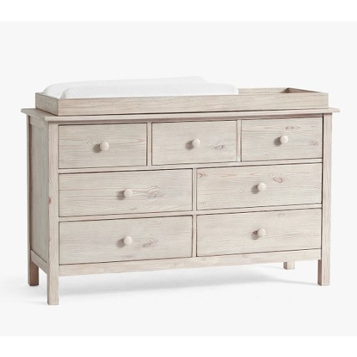 Kendall Extra Wide Nursery Changing Table Dresser & Topper | Pottery Barn Kids