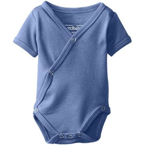 L'ovedbaby Unisex-Baby Newborn Organic Short-Sleeve Kimono Bodysuit